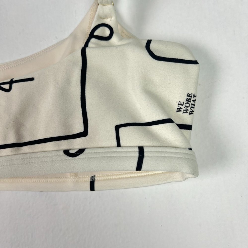 NWT WeWoreWhat Cami Bra Top Scribbles Off White Size Small S NEW - Picture 11 of 11